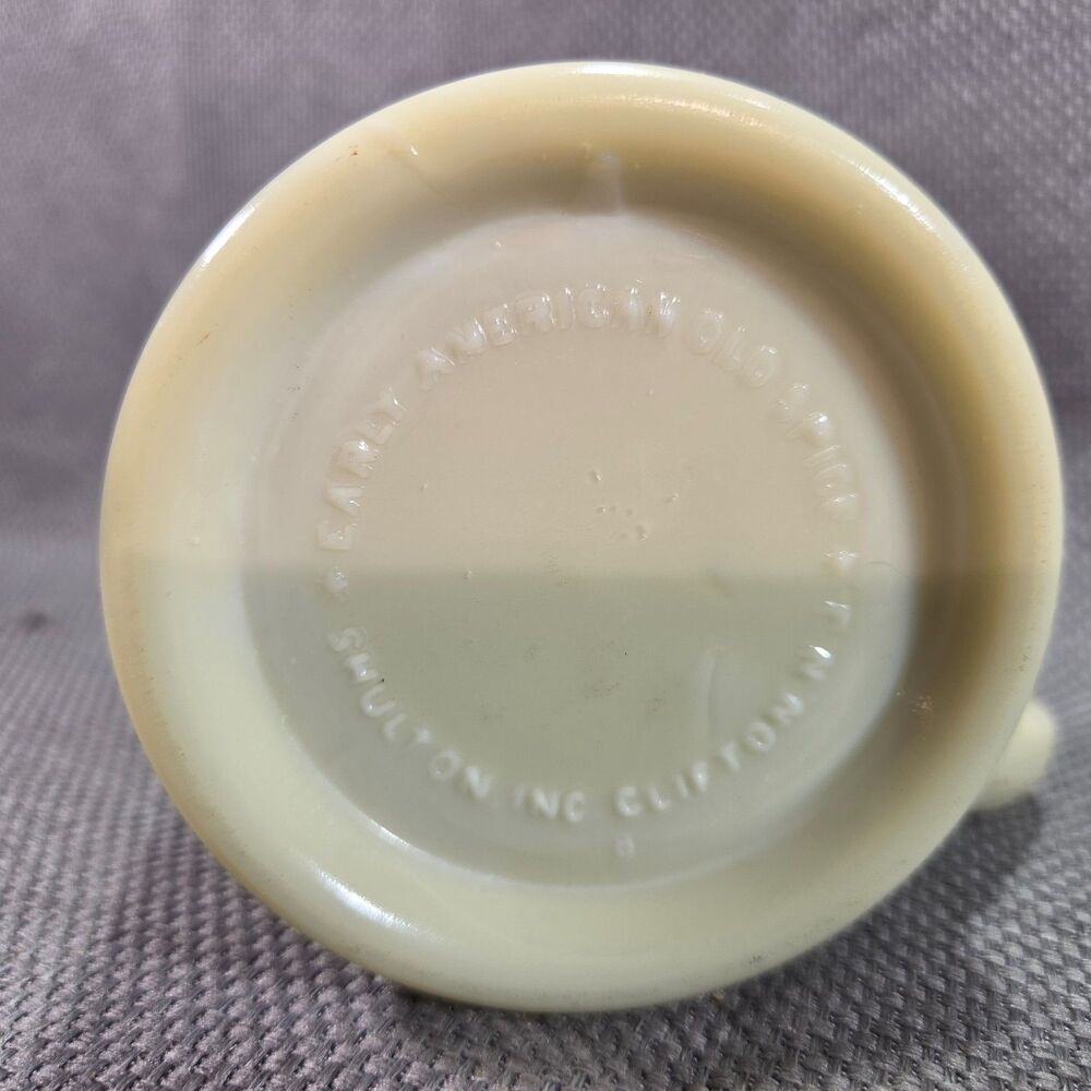 VTG Early American Old Spice Shaving Mug Ship Friendship Milk Glass Shulton NJ - Picture 5 of 5